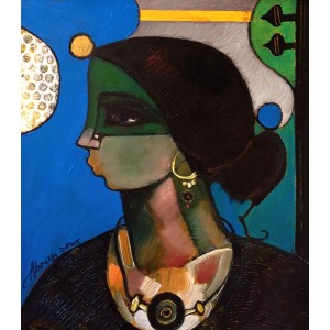 Abrar Ahmed, 12 x 14 Inch, Oil on Canvas, Figurative Painting, AC-AA-607